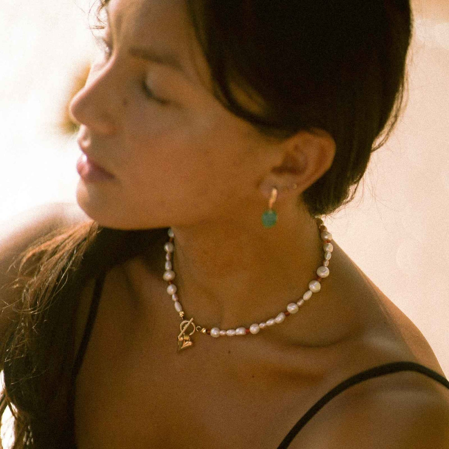 Cornelia Gemstone & Pearl Necklace