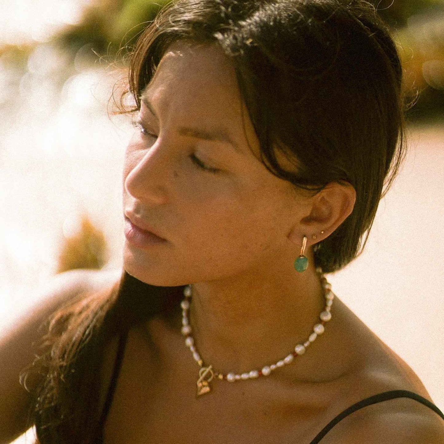 Cornelia Gemstone & Pearl Necklace