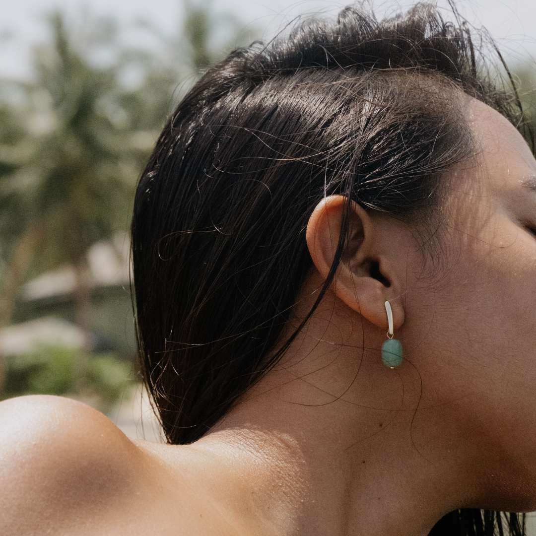 Avez Green Aventurine Earrings