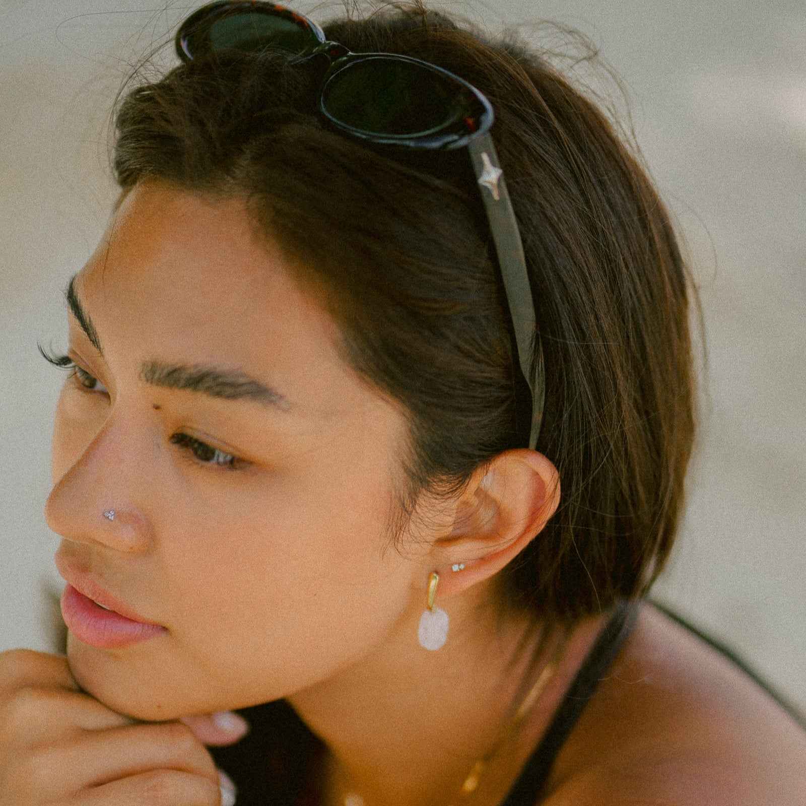 Rosa Quartz Earrings