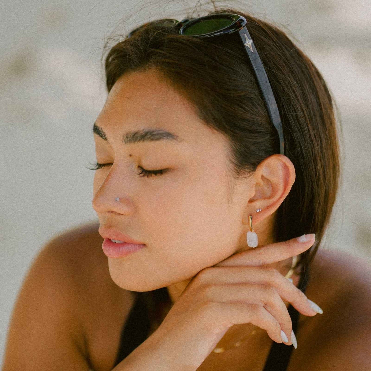 Rosa Quartz Earrings