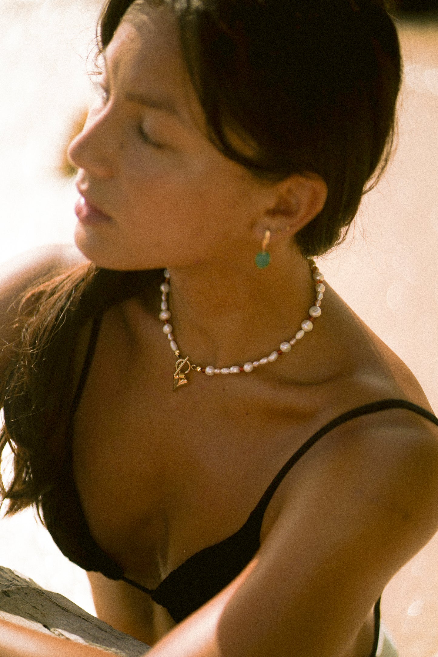 Cornelia Gemstone & Pearl Necklace