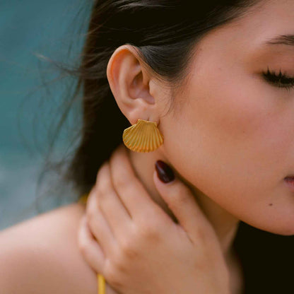 Honolulu Scallop Earrings