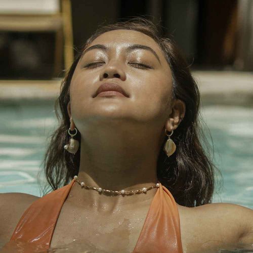 Amaia  Mother of Pearl on Hoops