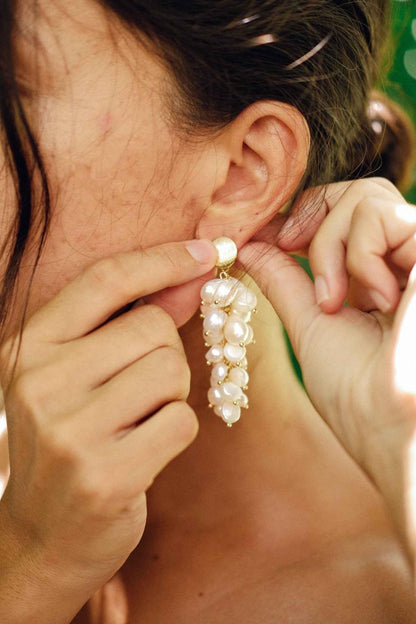 Moon Cascade Earrings