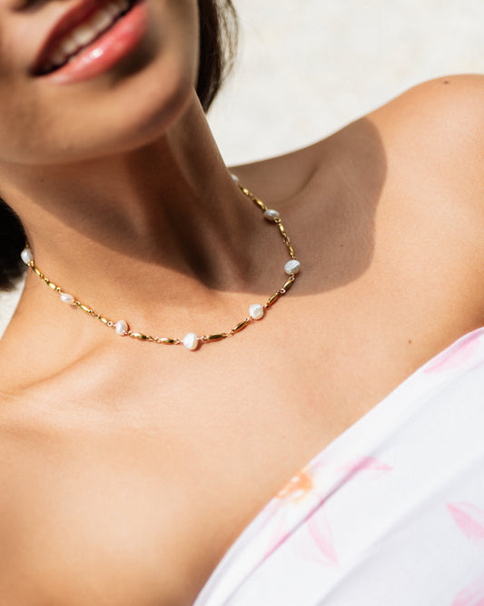 Sunset Keshi Choker